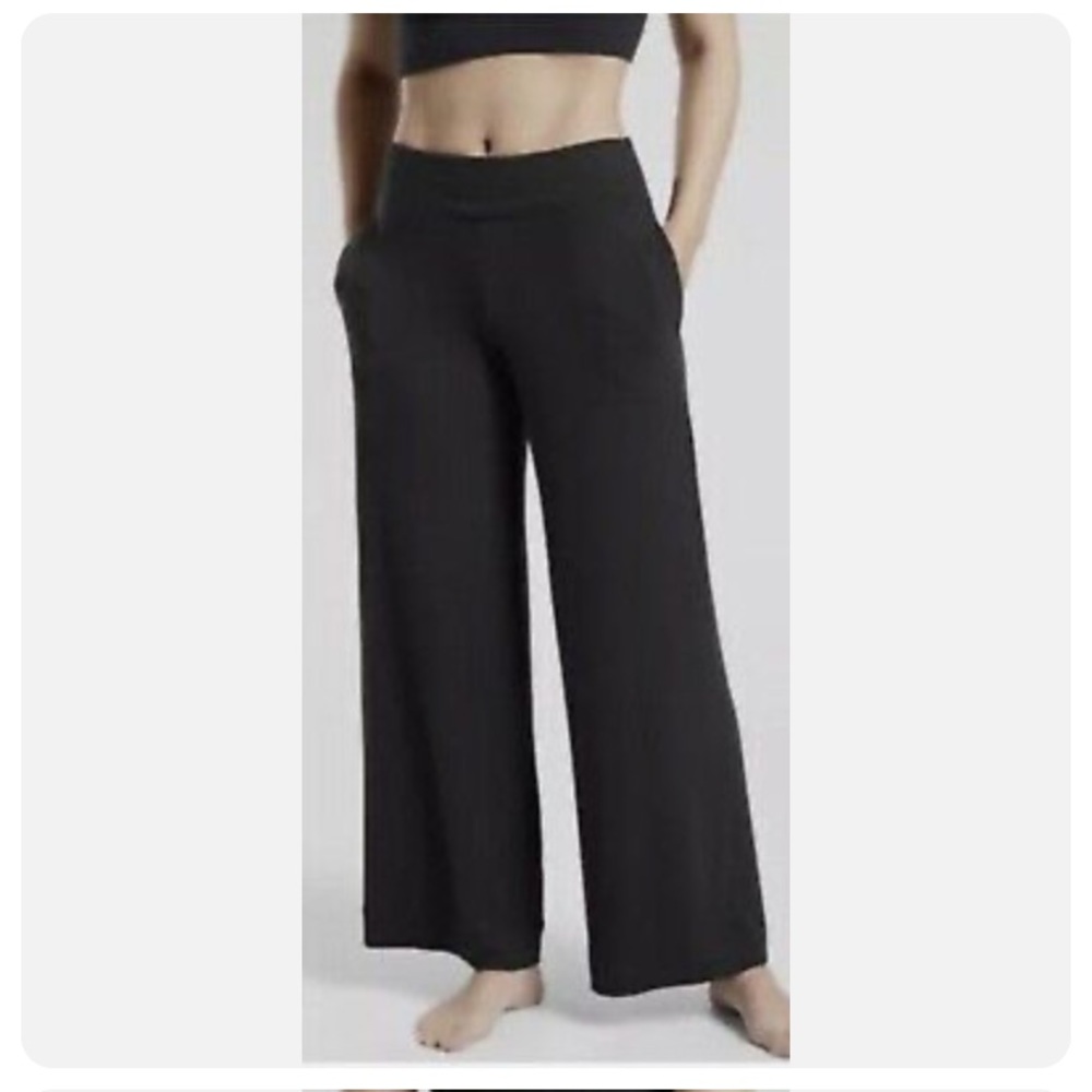 Athleta Well Rested Rib Sleep Wide Leg Pant